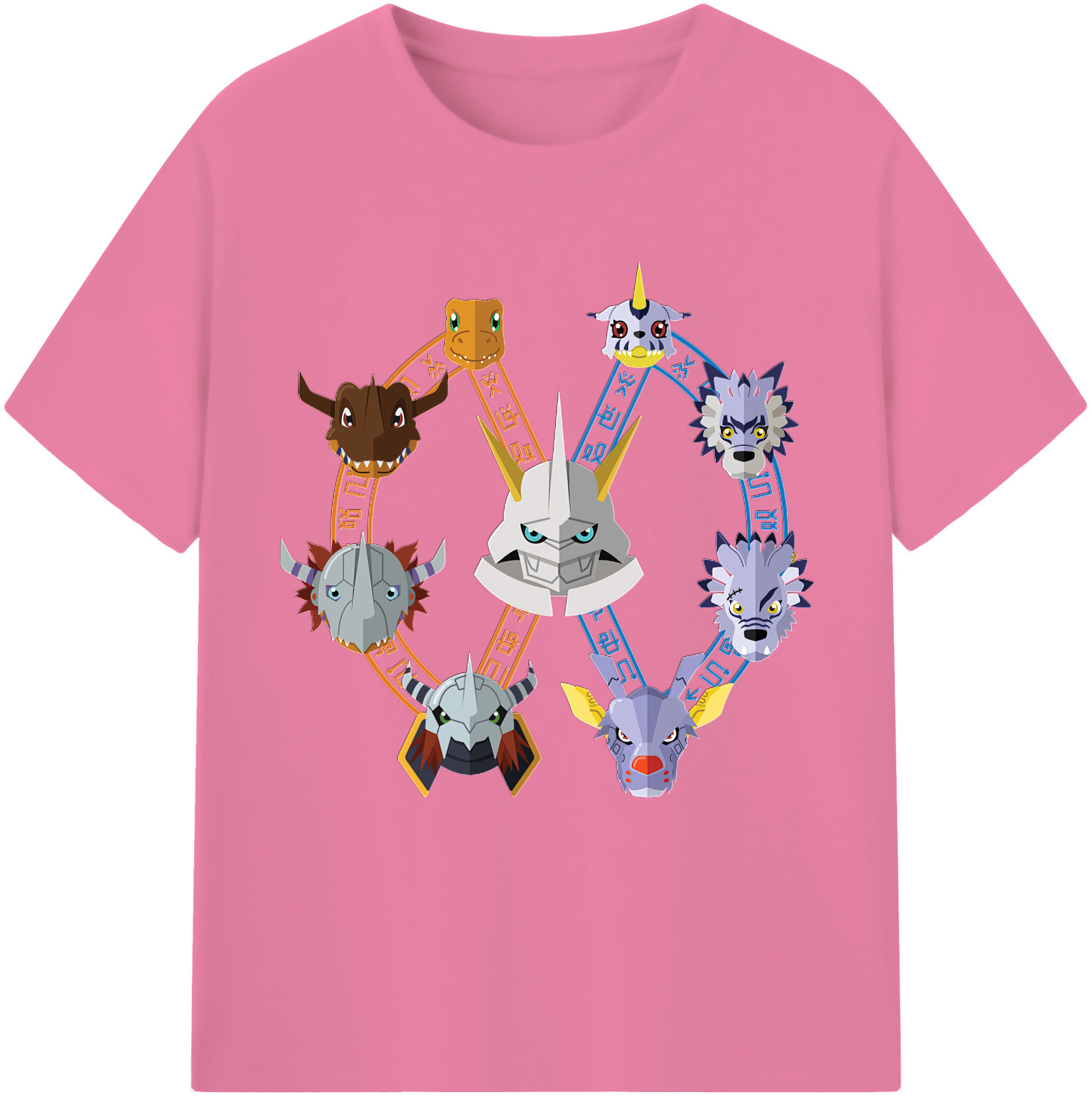（画像用） Digimon デジタルモンスター/デジモン 綿100％半袖Tシャツ（フロントプリント）